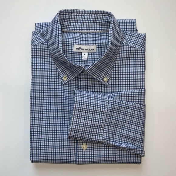 Men’s Peter Millar Button Down Shirt Large - Picture 1 of 6